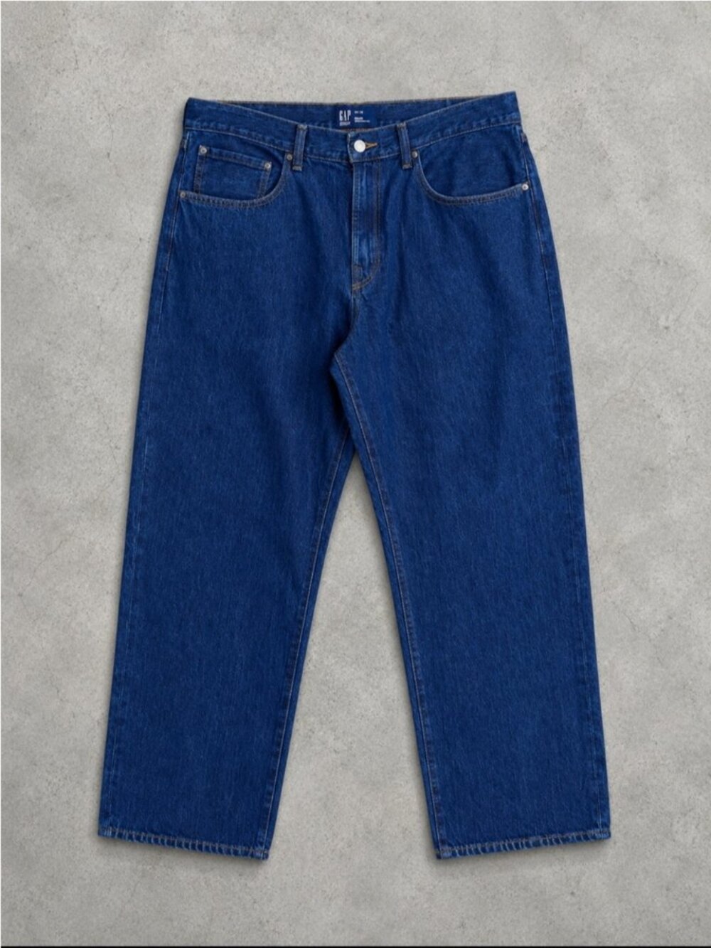 GAP SuperSoft Relaxed Jeans Men’s 36x32 Dark Wash Lyocell Blend Streetwear 2024